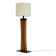 Lampe de sol en teck des années 50 italienne