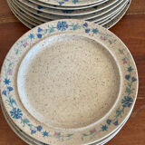 Lot de 16 assiettes Tulowice Pologne