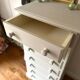 Renovated old wooden chest of drawers