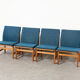 Set of 4 dining chairs model 3232 by Borge Mogensen for Fredericia Denmark 1958