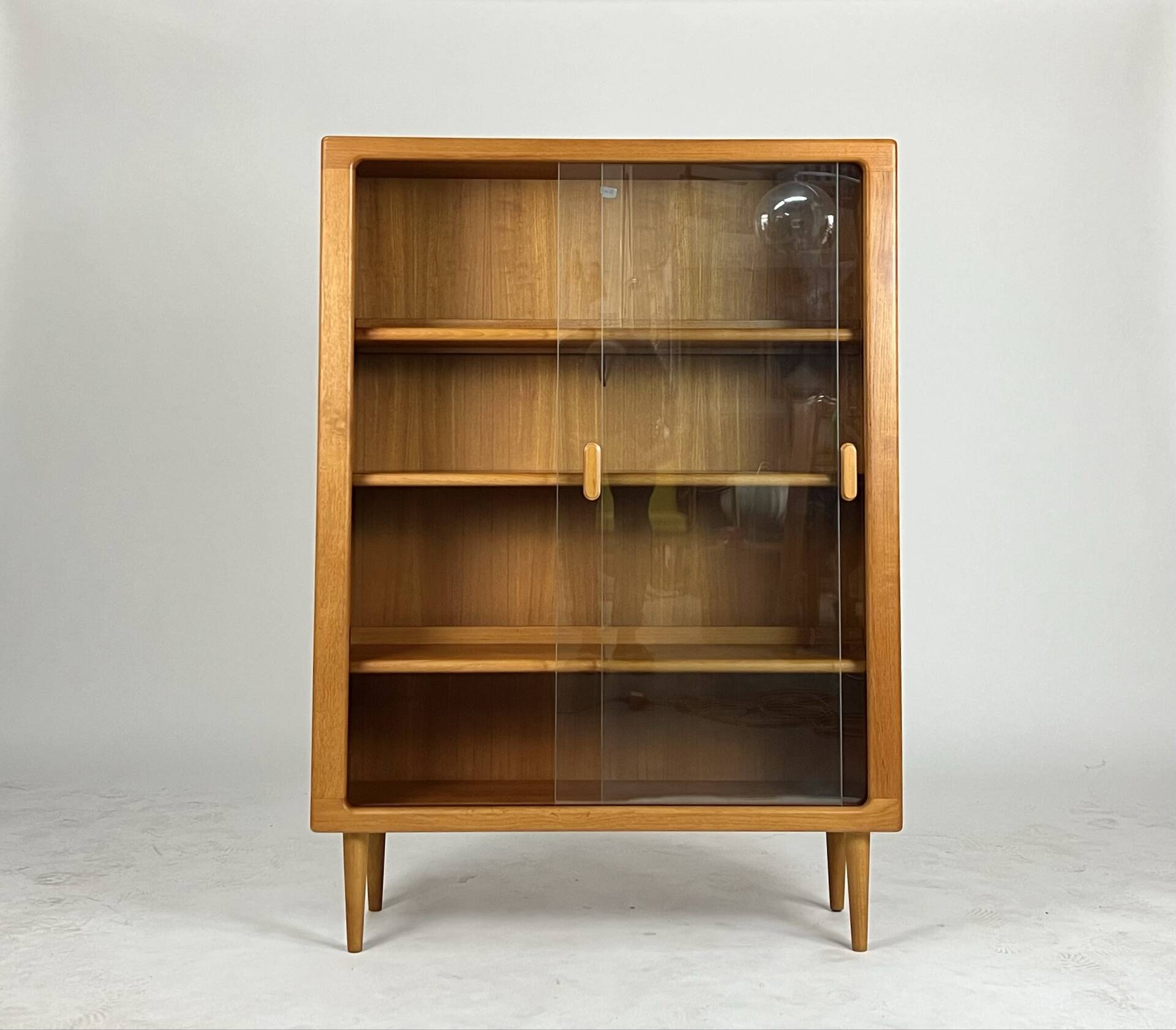 Danish teak display cabinet highboard shelf Silkeborg 70s vintage design