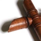 Small mirror with turned wooden frame, 1930s