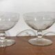 5 champagne glasses engraved in crystal