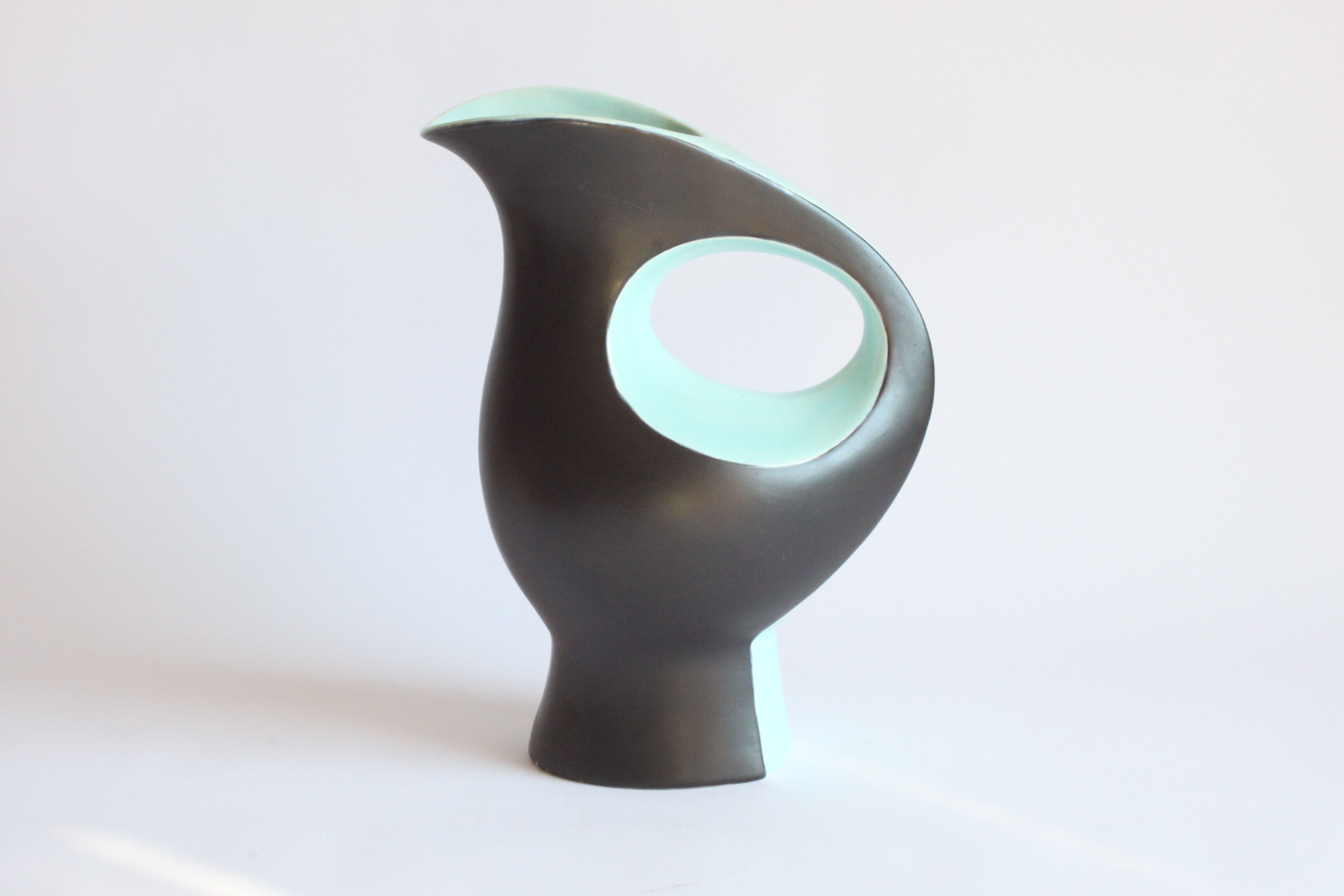 Vase en céramique zoomorphe d’André Bayer, Bruxelles années 1950