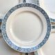 6 Flat plates Terre de fer Longchamp model René Made in France