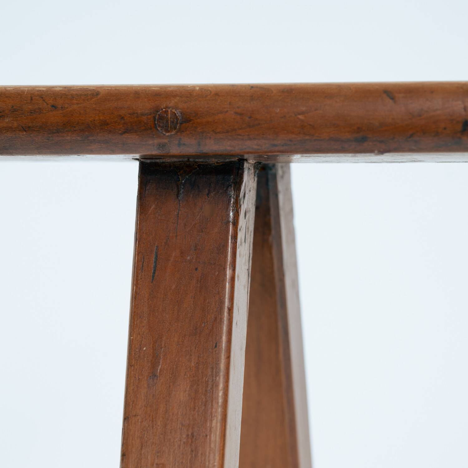 Banc en chêne de style Art Déco français, années 1930