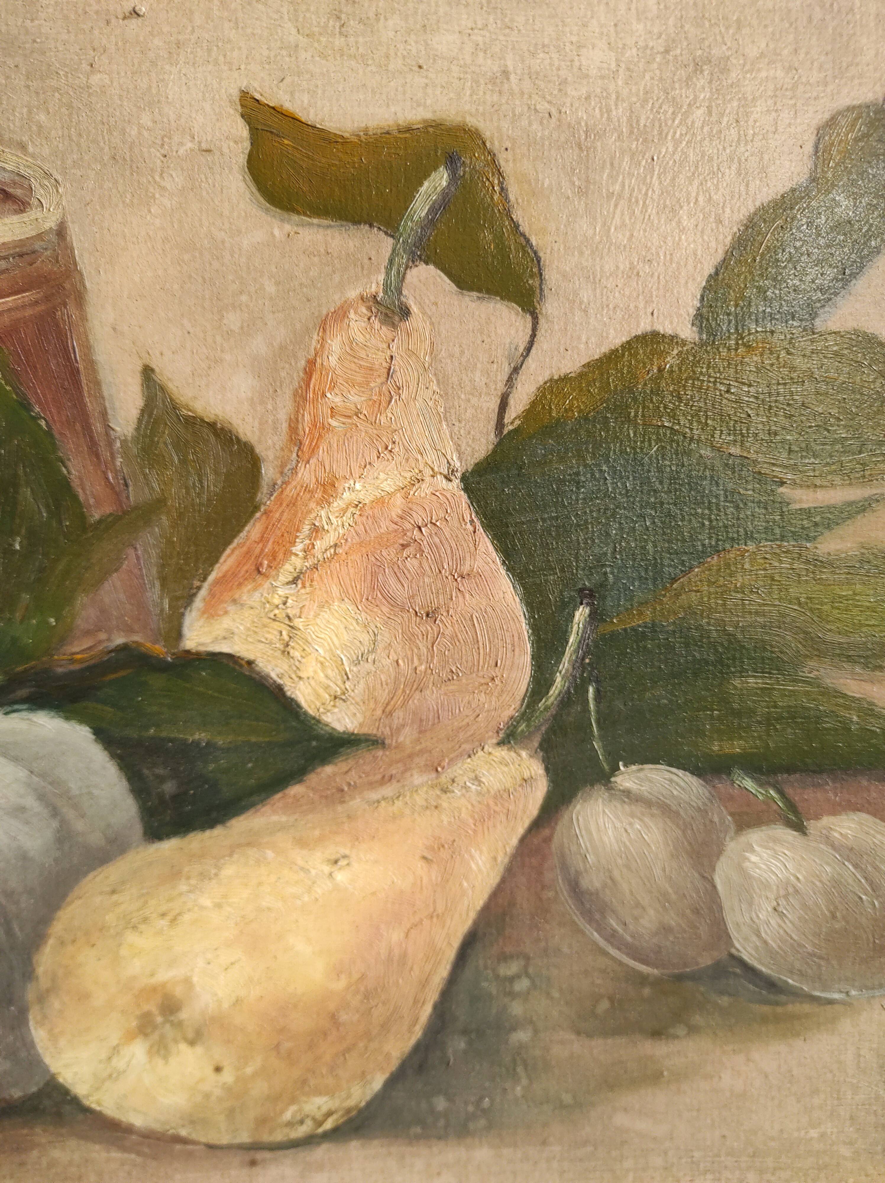 Nature morte vintage, signée Dihlmann, 1934