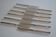 12 table knives silver metal handles & stainless steel blades 22 cm