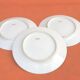 3 flat plates Porcelain of Limoges France "Crane ashy" ...