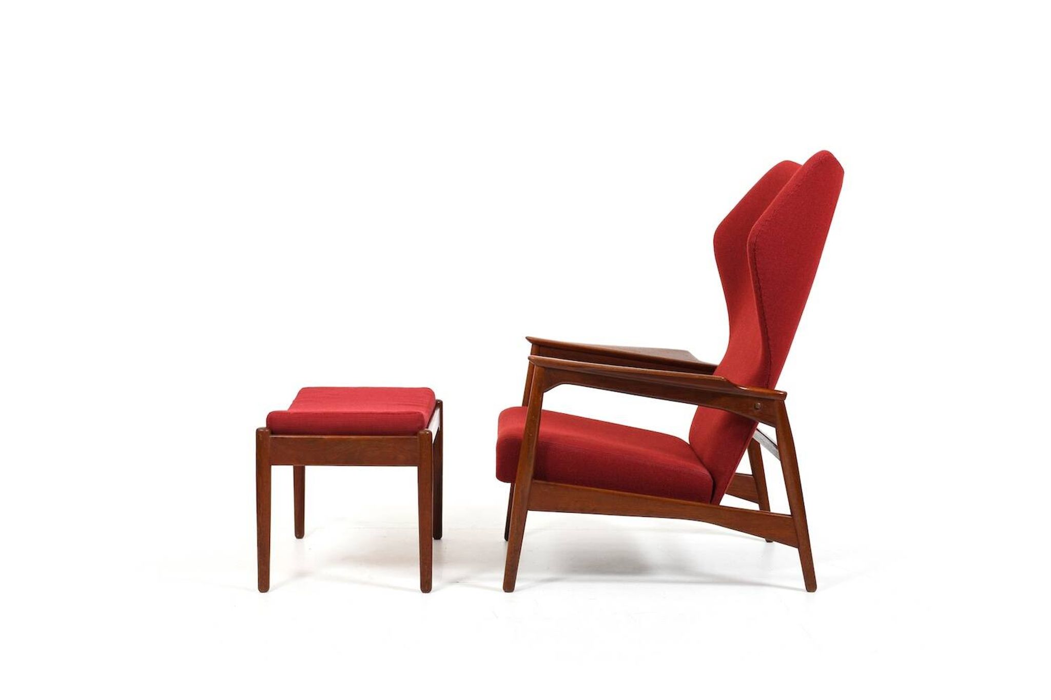 Fauteuil inclinable Cloud Master en teck Ib Kofod-Larsen 1950