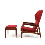 Ib Kofod-Larsen Teak Cloud Master Reclinner Chair 1950s
