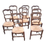 Série de 8 chaises provençale
