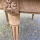 Renovated round Art Deco dining table, extendable, made of solid oak, 145cm.