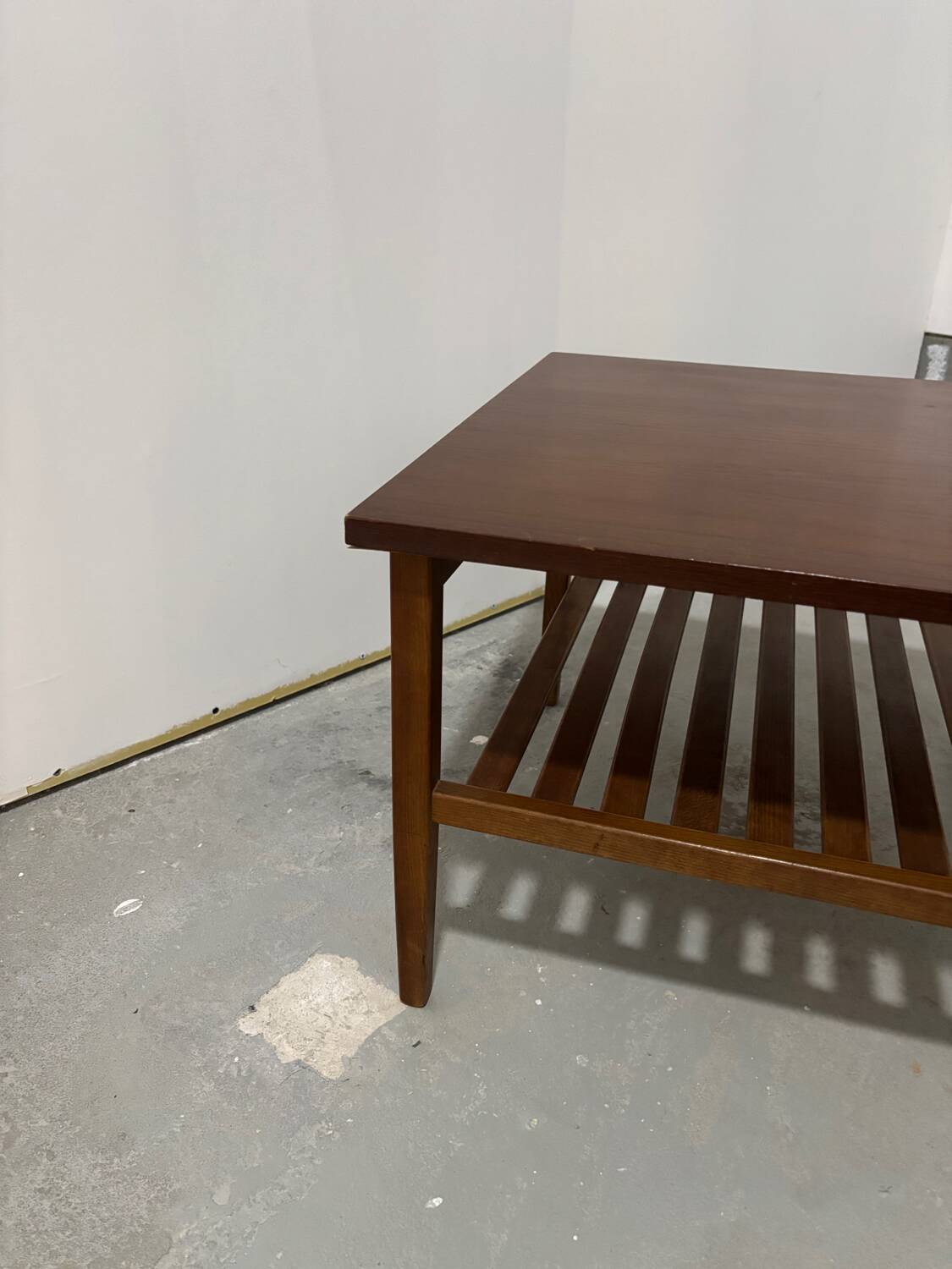 Vintage Danish Scandinavian design teak coffee table from the 60s
