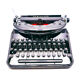 Machine à écrire Remington Noiseless Portable révisée ruban neuf 1932