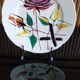 Longwy plate from the 60s decorated by hand