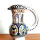 Deceptive pitcher in glazed earthenware