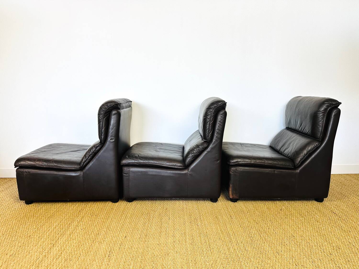 Modular leather sofa 1960