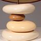 France pebble table lamp by François Chatain, 1980s
