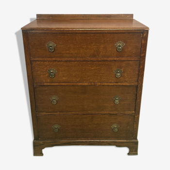 Commode anglaise en chêne années 30