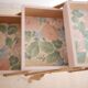Travailleuse rose tendre et bois