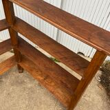 Solid wood corner shelf