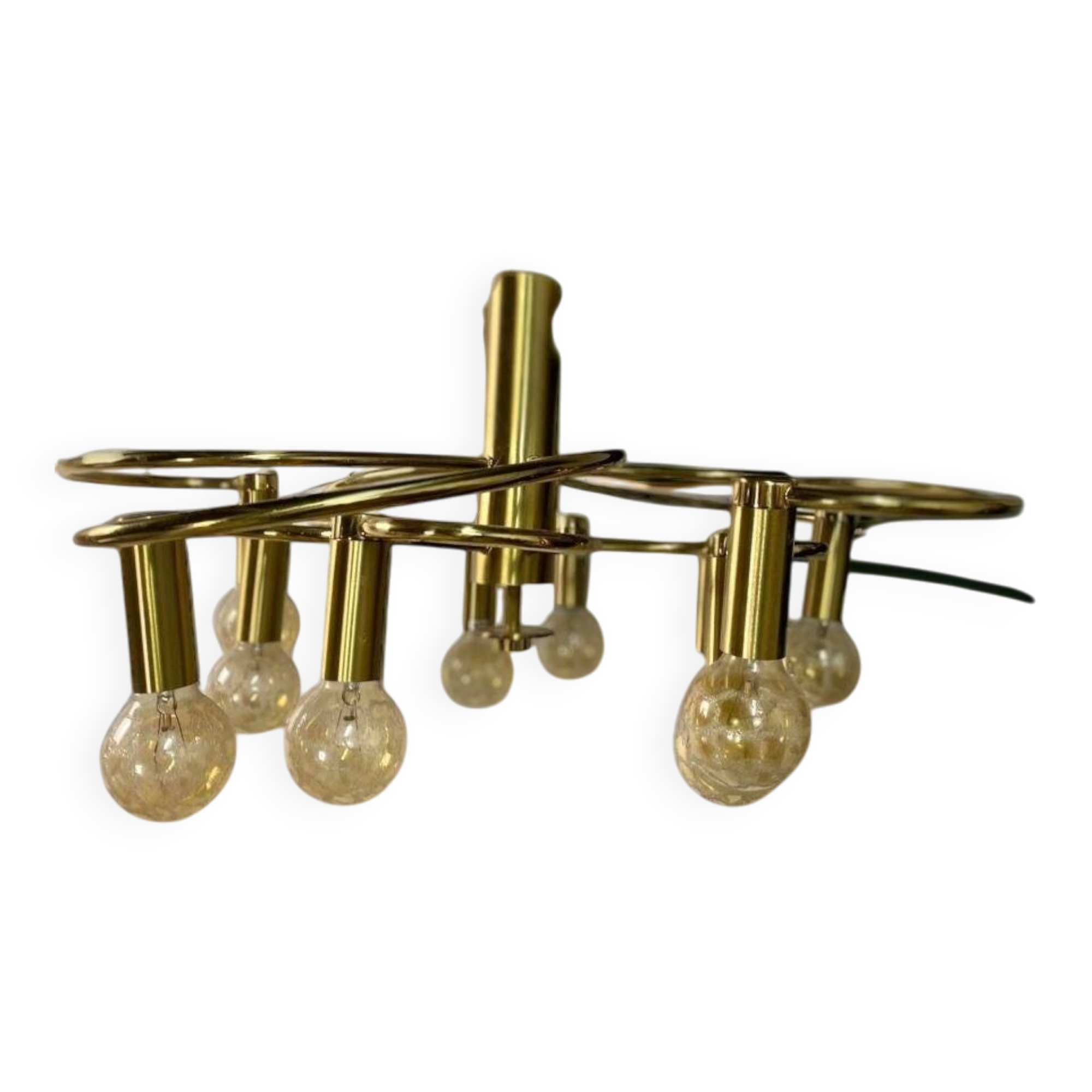 lustre suspendu vintage 'doré'