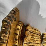 Wall console in wood nineteenth