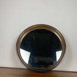 Round Smoked Plexiglas Mirror – GILAC n°1813 – Vintage 1970s