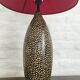 Chulucanas handcrafted ceramic table lamp, Peru, dated 2005