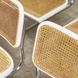 Cesca B32 white chairs