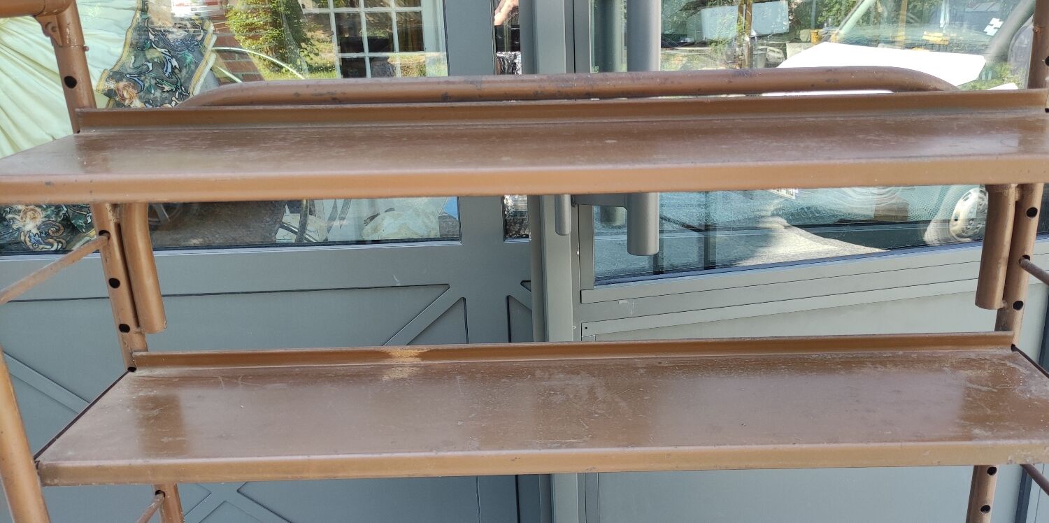 Industrial metal shelf