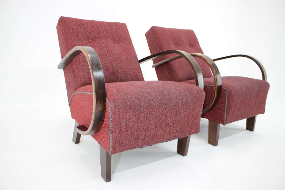 Fauteuils conçu par Jindrich Halabala années 1950