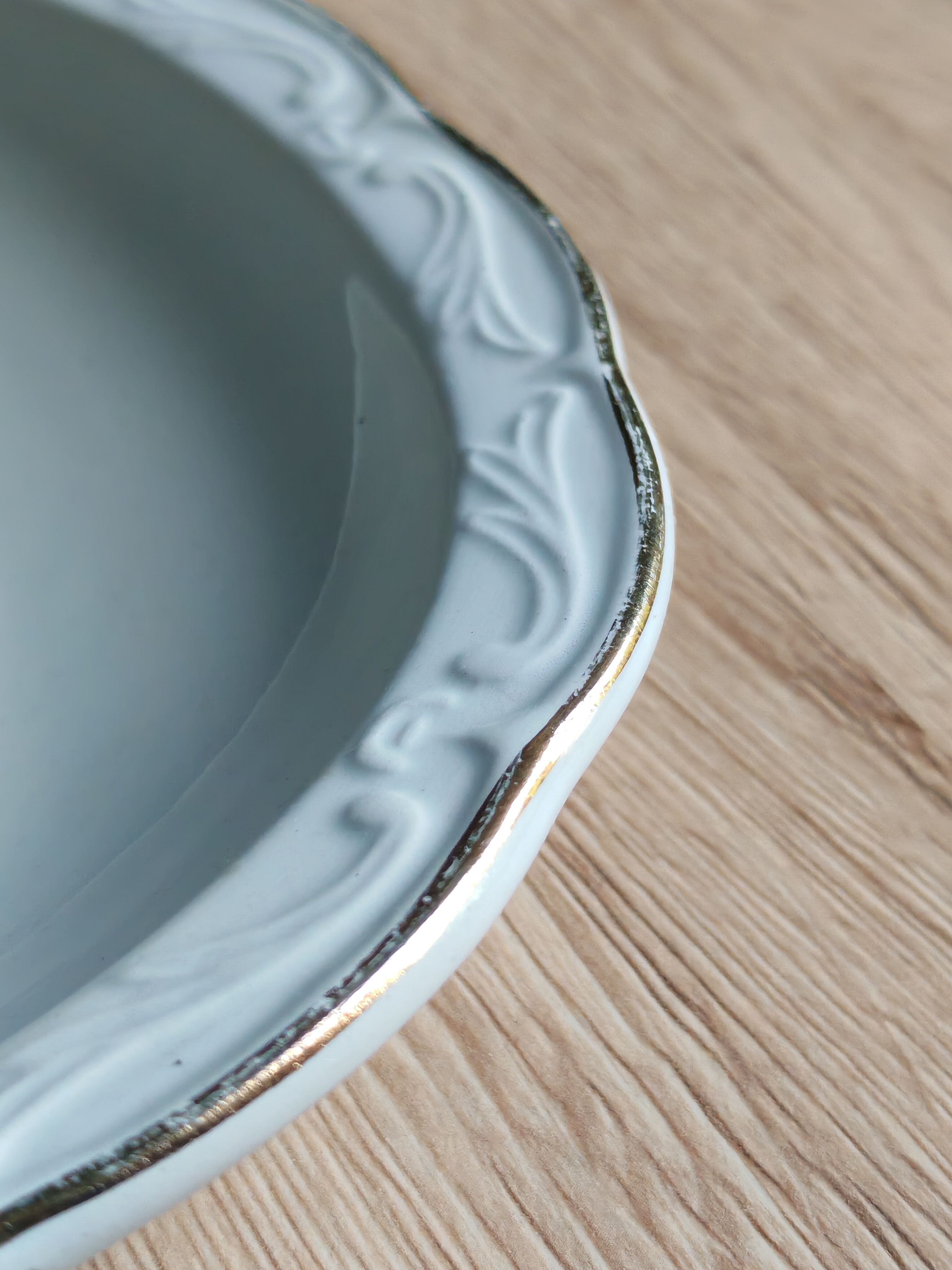 Vintage oval serving platter in white porcelain