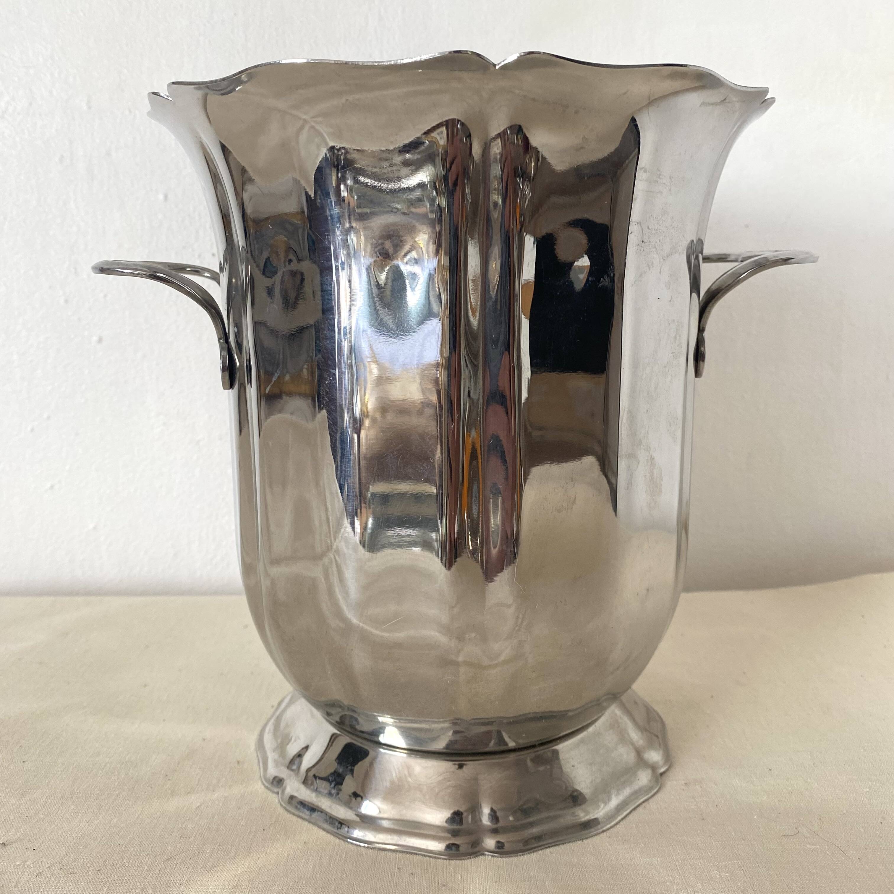 Guy Degrenne stainless steel champagne bucket
