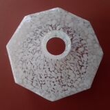 Lampshade in speckled white glass