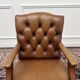 Brown Chesterfield President Office chair