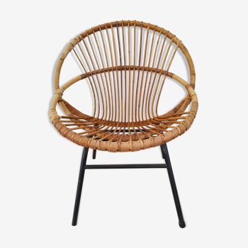 60s rattan chair