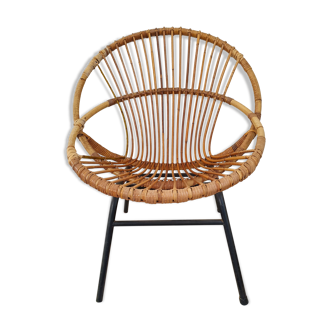 60s rattan chair