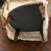 Fauteuil crapaud ancien à fleurs