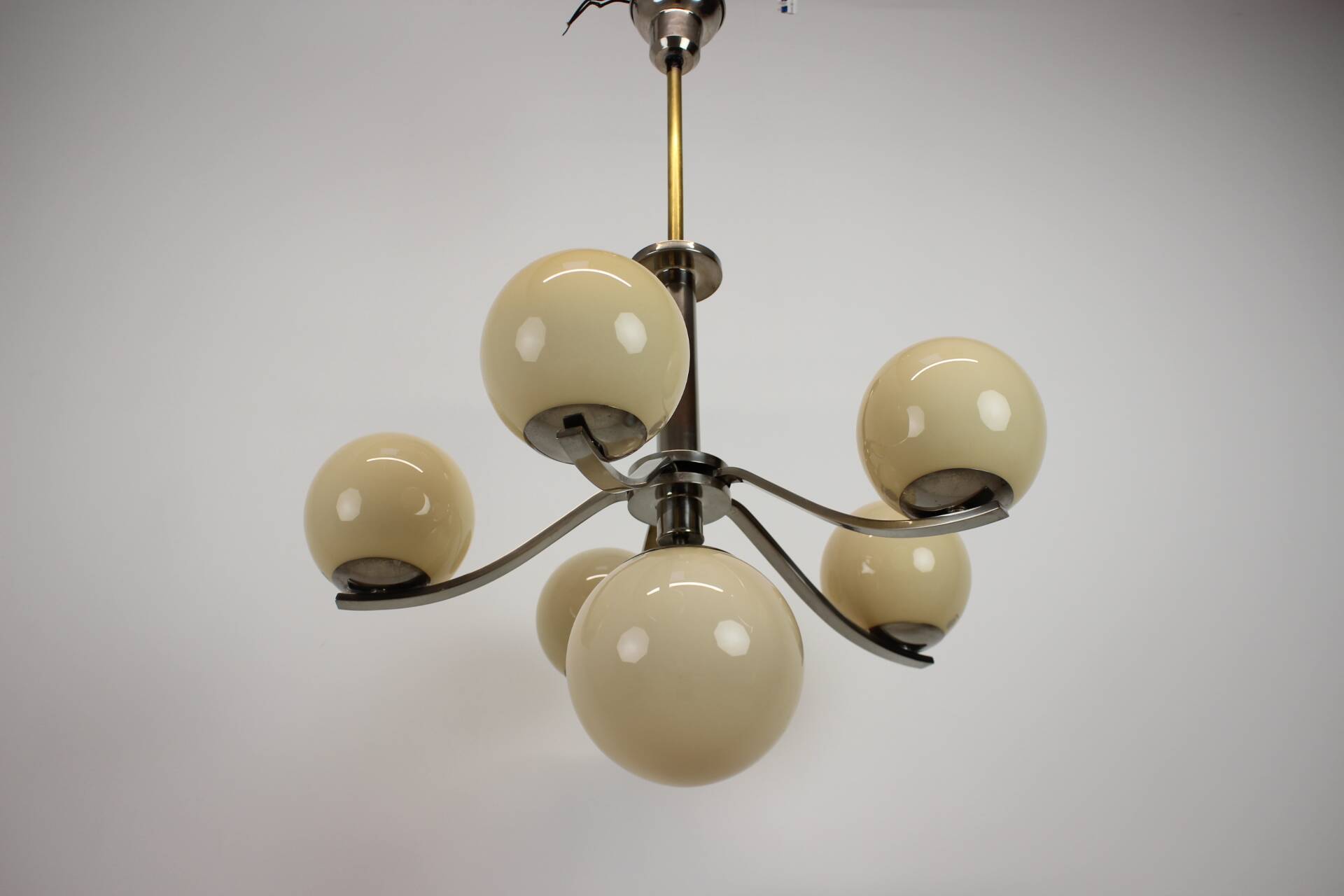 Beautiful Art Deco Candlestick, 1930s, Czechoslovakia