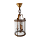 Suspension vintage laiton et verre