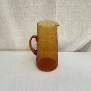 Carafe pitcher in vintage amber glass dimension: height -26cm- low diameter -13cm