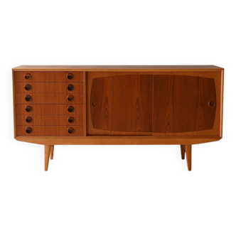 1950s/60s teak and oak Scandinavian sideboard