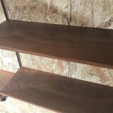 Vintage string wall shelf with 3 supports