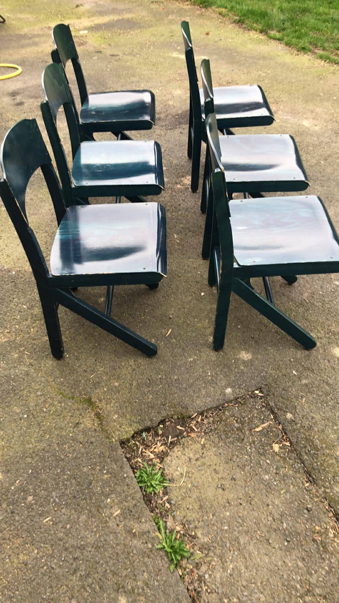 Set of 4 BAUMANN chairs, series K, late 80s to early 90s.