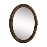 Old golden oval mirror 35x45cm