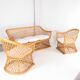 Woven rattan lounge set