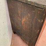 Notch has two curved doors mahogany and rosewood xviii century