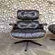 Eames Lounge Chair 670 & Ottoman 671 in rosewood, Herman Miller